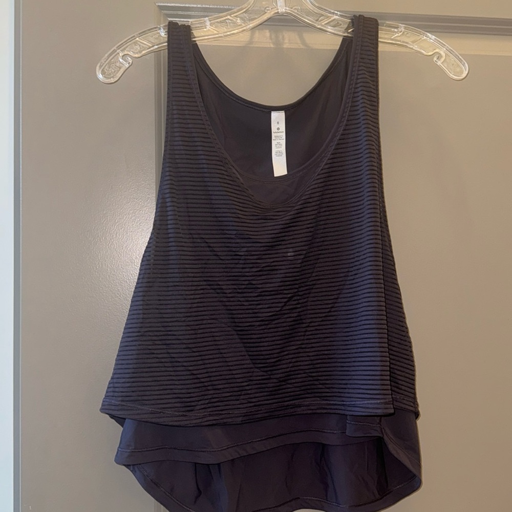 Lululemon Double Layer Tank Top Size 8 Purple